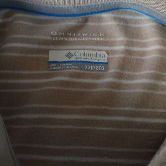 COLUMBIA MEN'S OMNI-WICK POLO SHIRT SIZE 2XL - Picture 5 of 9